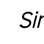 SinkinSansNarrow-400Italic