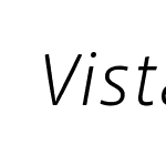 VistaSansLightItalic