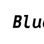 BlueNotMono-BoldItalic