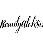 Beauty Atok Script family2