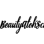 Beauty Atok Script family4