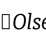 OlsenOffcPro-LightItalic