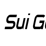 SuiGenerisCondensedLight-Italic