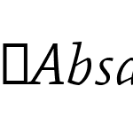 Absara-LightItalic
