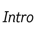 IntroCondRegularItalic