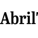 Abril Titling Condensed