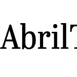 Abril Titling Condensed