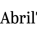 Abril Titling Narrow