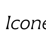 IconeLT-LightItalic