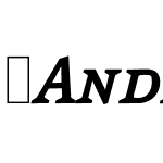 AndralisNDSC-BoldItalic