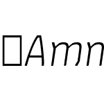 AmmanSansOffc-LightItalic