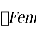 FeniceITCbyBT-RegularItalic