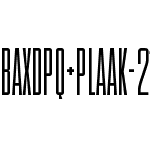 BAXDPQ+Plaak-21-UltracondensedLight