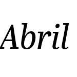 Abril Titling Narrow