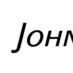 JohnSansTextSCCE-Italic