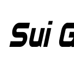 SuiGenerisCondensed-Italic