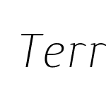 TerraSemiSlab-LightItalic