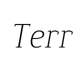 TerraSlab-LightItalic