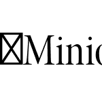 MinionPro-CnDisp