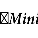 MinionPro-SemiboldCnIt