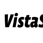 VistaSansNarBlackItalic