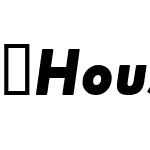 Houschka-HeavyItalic