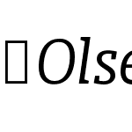 OlsenOffc-LightItalic