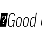 GoodOffc-CondLightItalic