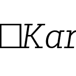 KarbidSlabOffc-LightItalic