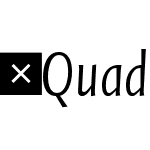 QuadraatSansOffc-CondLightItalic