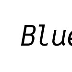 BlueNotMono-Italic