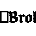 BrokenscriptRoughMin-CdBold