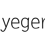 yegenyou font