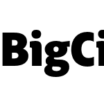 BigCity Grotesque Pro Heavy