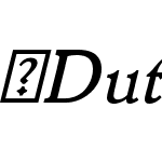 DutchMediaevalBookST-Italic