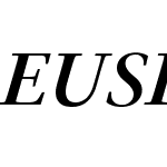 EUSEEI+PSFournierPro-DemiItalic