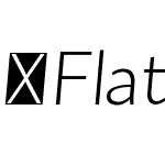 FlatSans-LightItalic