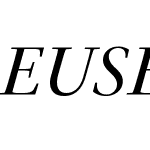EUSEEI+PSFournierPro-Italic
