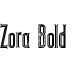 Zora Bold Inline Grunge