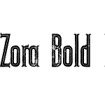 Zora Bold Inline Grunge