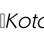 Kotohogi-Italic