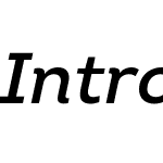 Intro Regular Italic