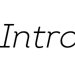 Intro Light Italic