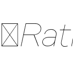 Rational-HairlineItalic