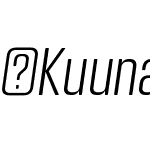 KuunariRounded-LightCompressedItalic