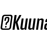KuunariRounded-MediumCompressedItalic