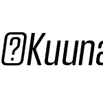 KuunariRounded-RegularCompressedItalic