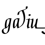 GaiusLT-BoldLigatures