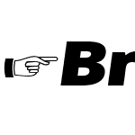 BrutaGlbRegular-BlackItalic