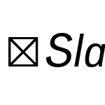 SlaviaPremium-Italic